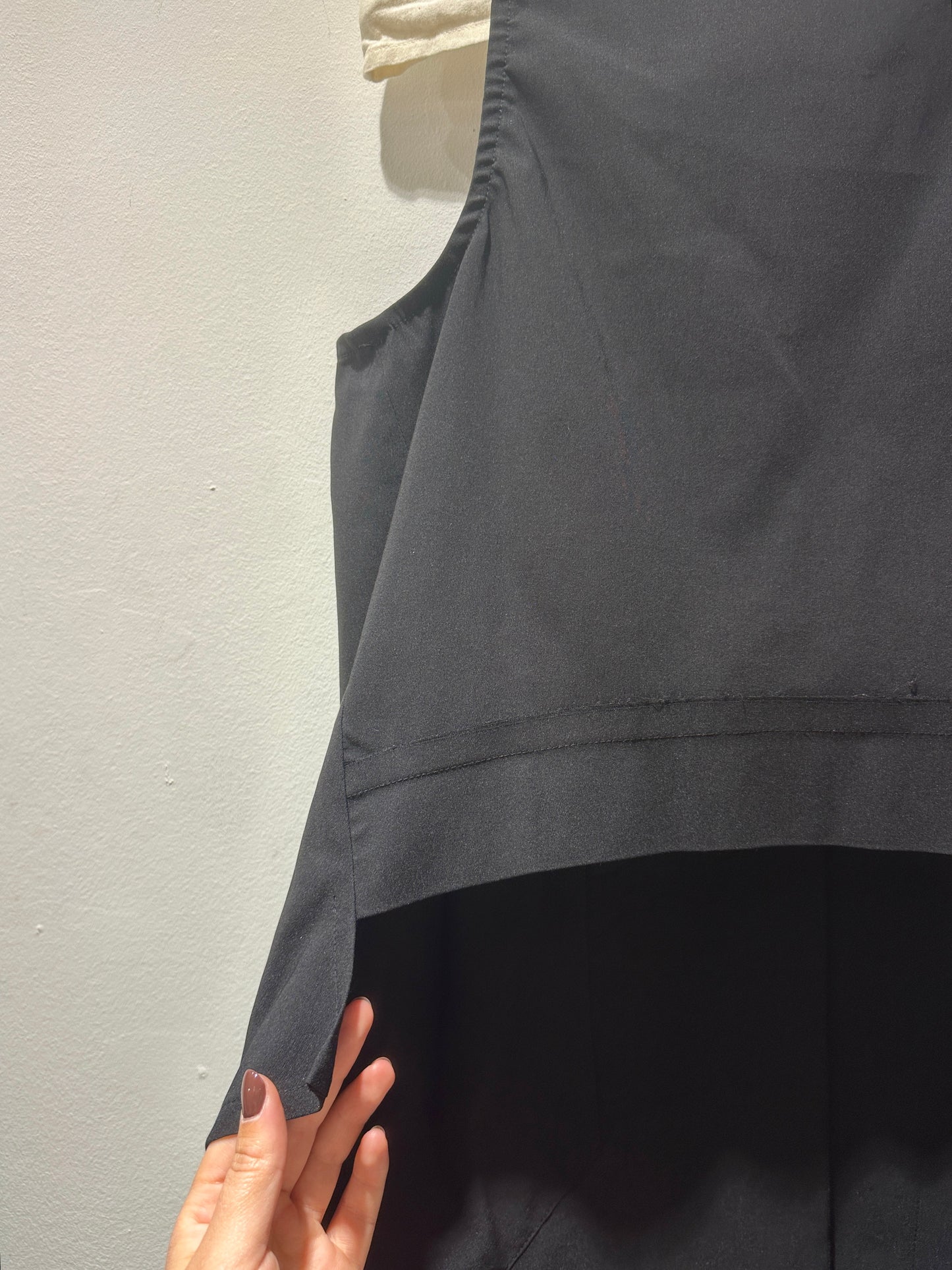 MANESERA - Gilet Fil Coupè, Nero