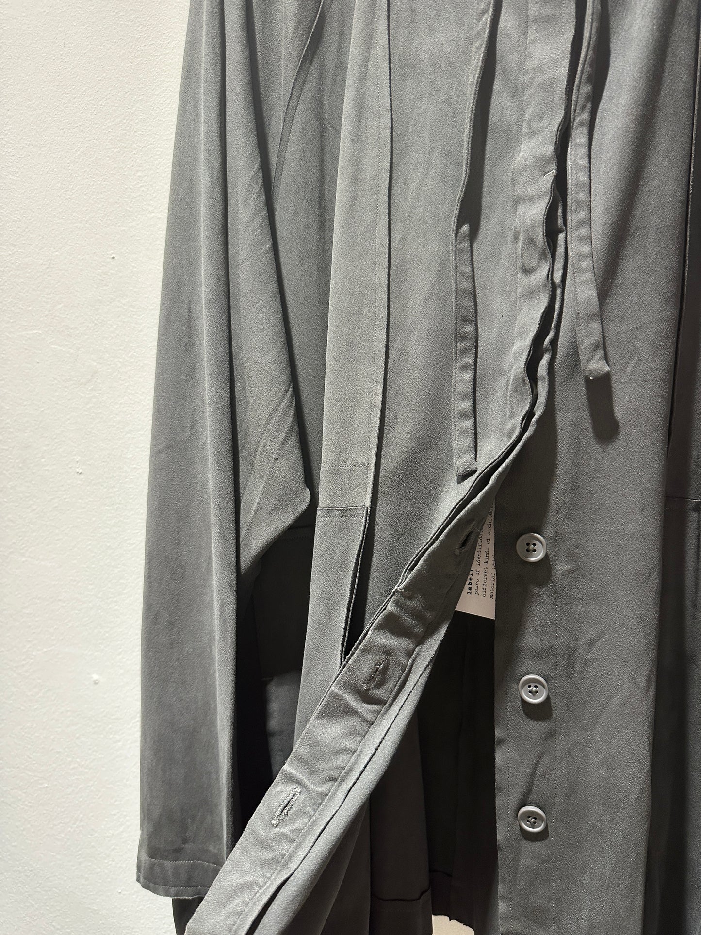 RUNDHOLZ - Spolverino in cupro, Grey