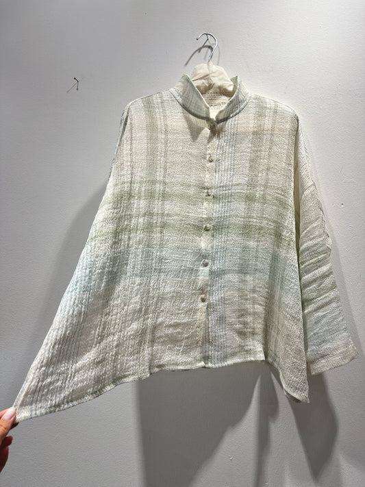 MAMA B - Camicia over misto lino Pirri, Camp