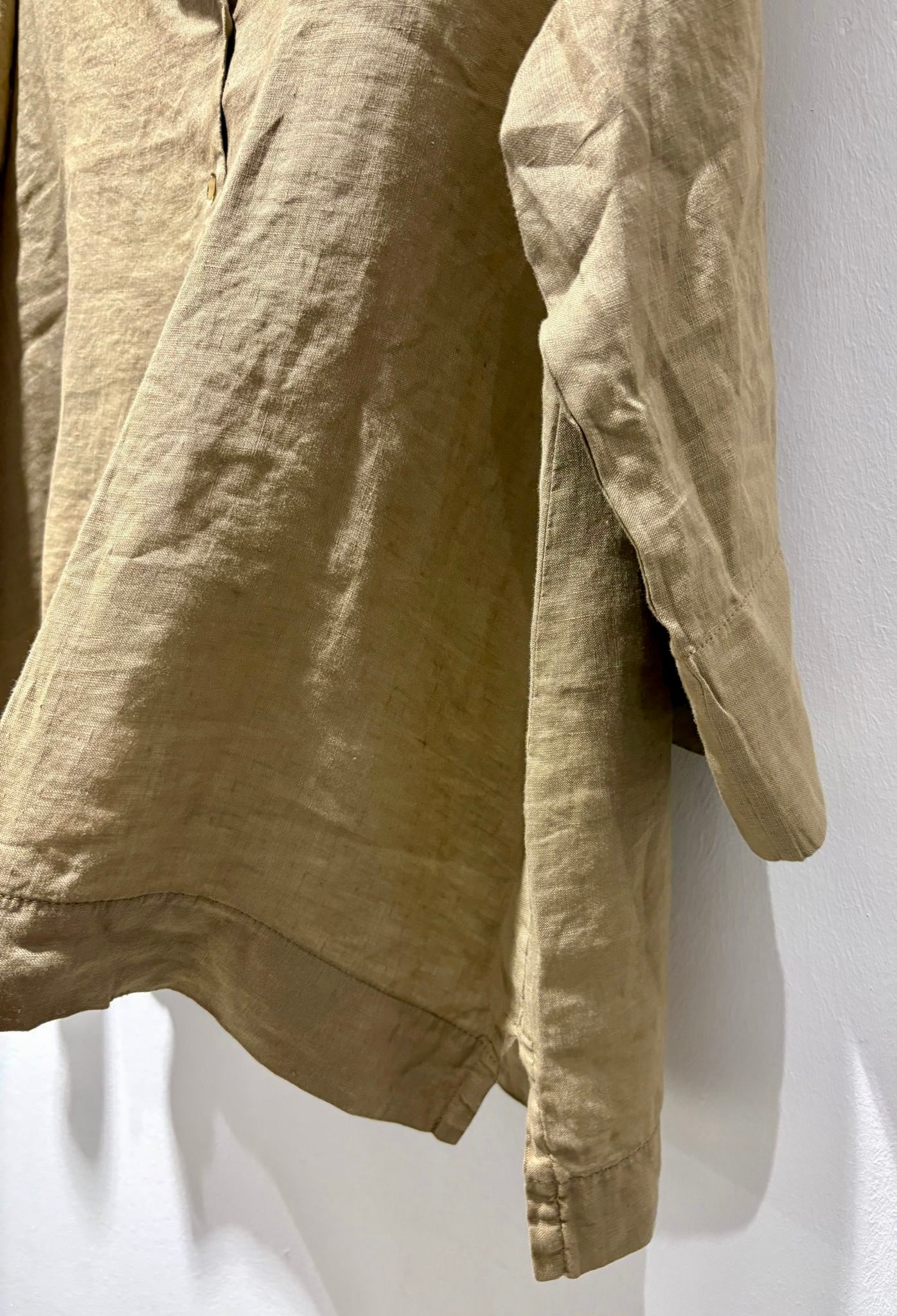 MAMA B - Blusa Ottobre L in lino, Cumino
