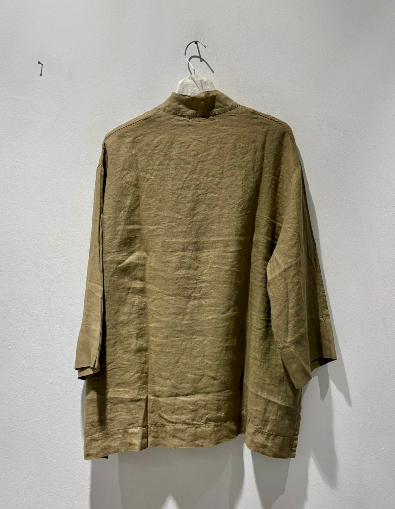 MAMA B - Blusa Ottobre L in lino, Cumino