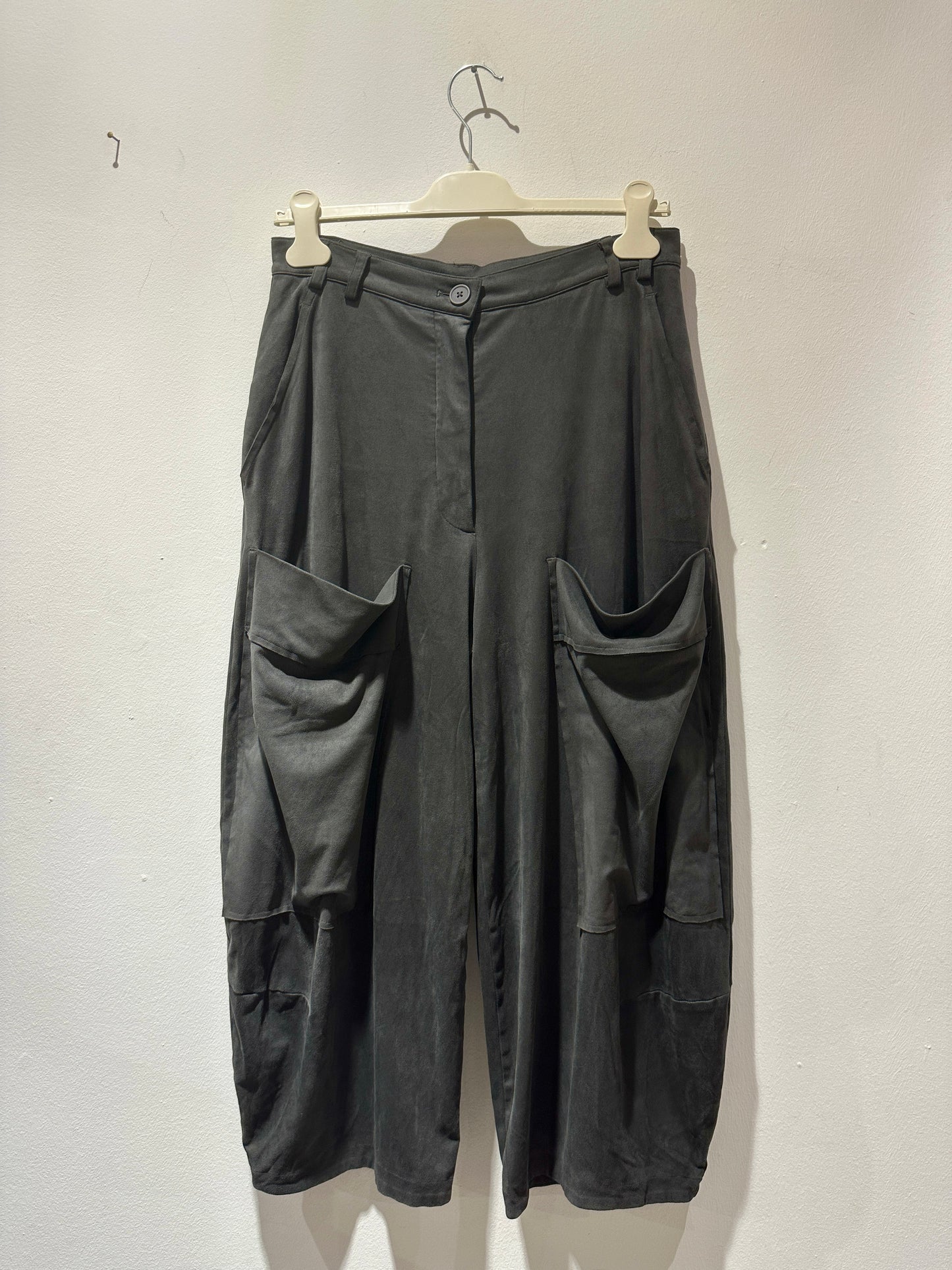 RUNDHOLZ - Pantalone in cupro, Grey