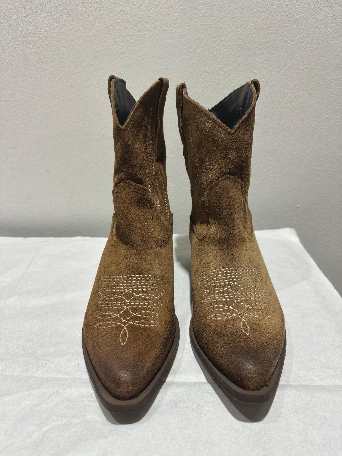 SUSY MIX - Stivaletto in pelle scamosciato, Beige