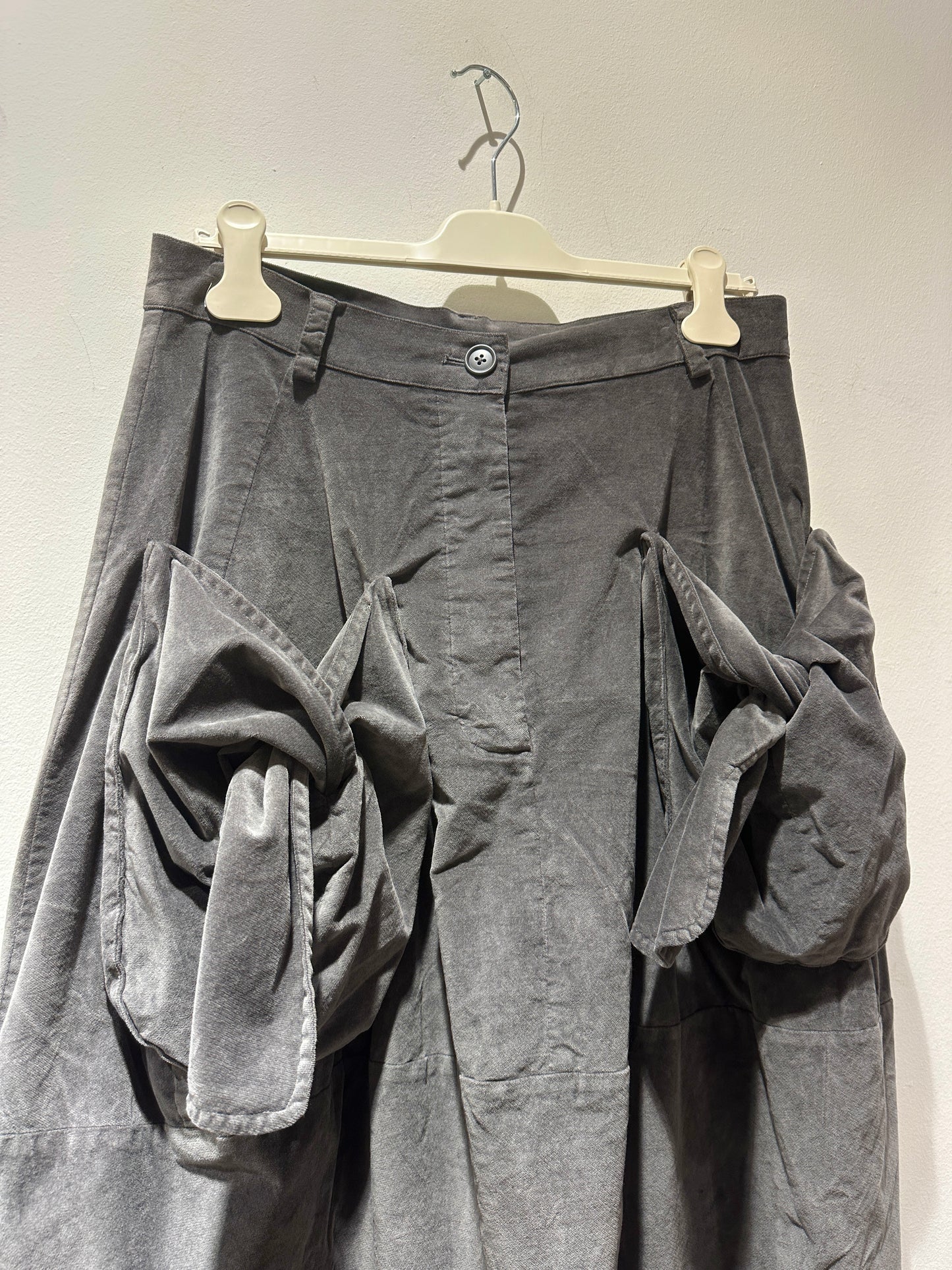 RUNDHOLZ - Gonna fiocco in velluto, Grey