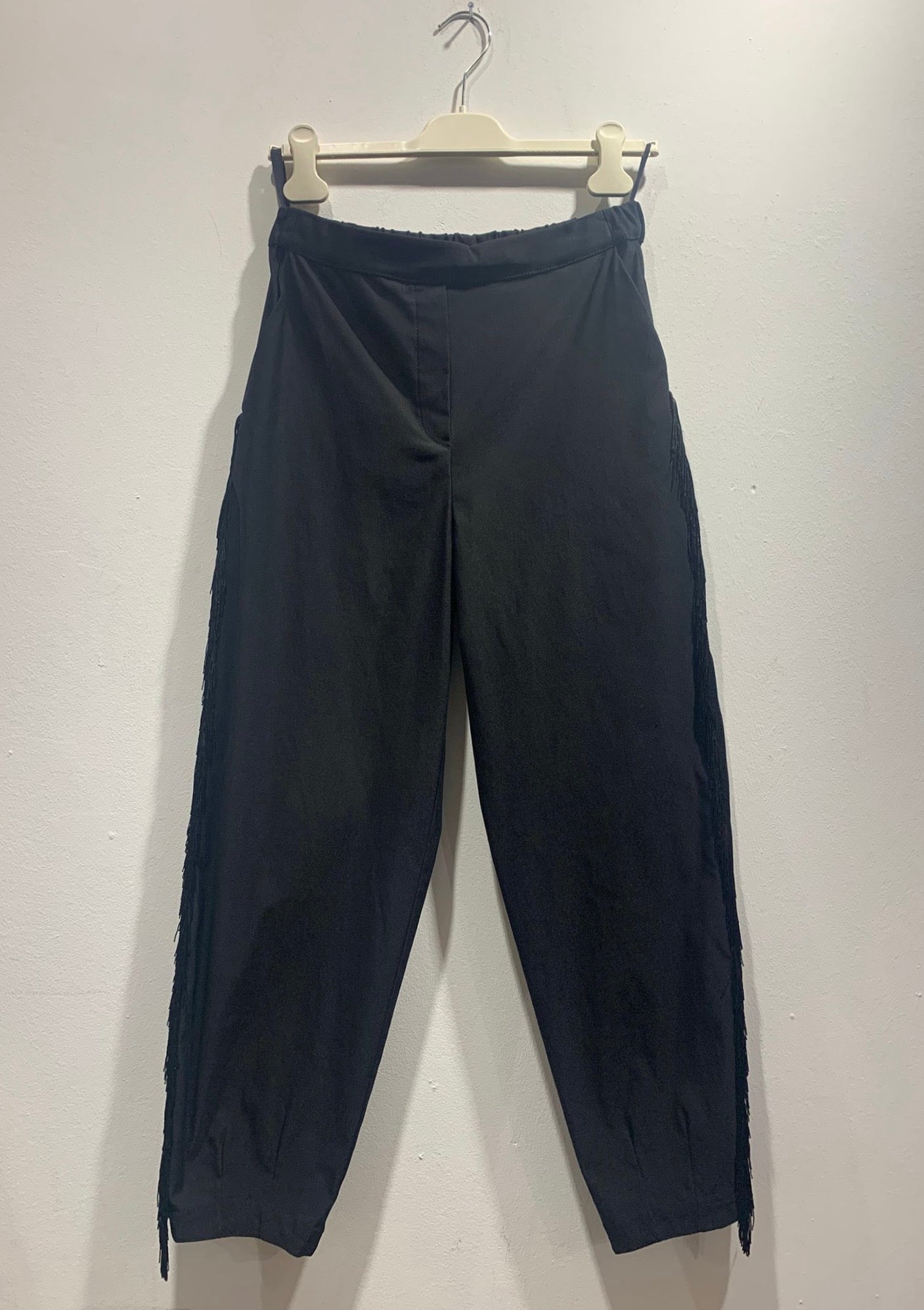 TADASHI - Pantalone con frange laterali