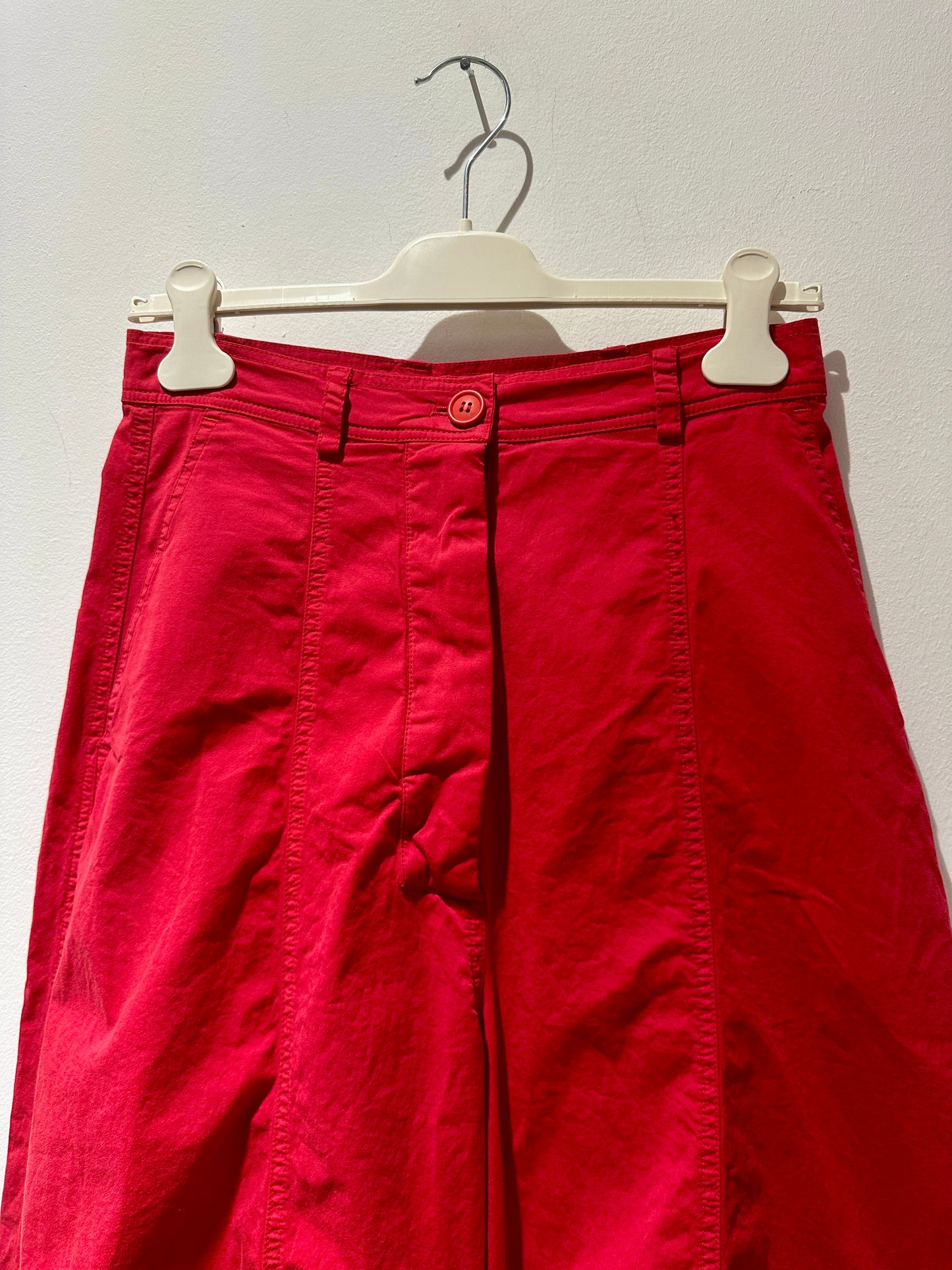 RUNDHOLZ - Pantalone gamba ampia, Red