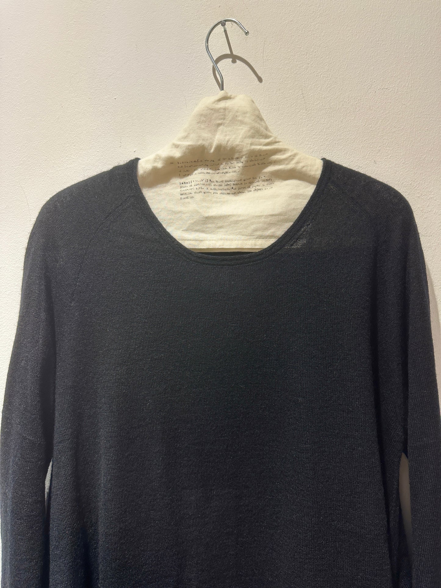 RUNDHOLZ - Maglia svasata misto lana, Black