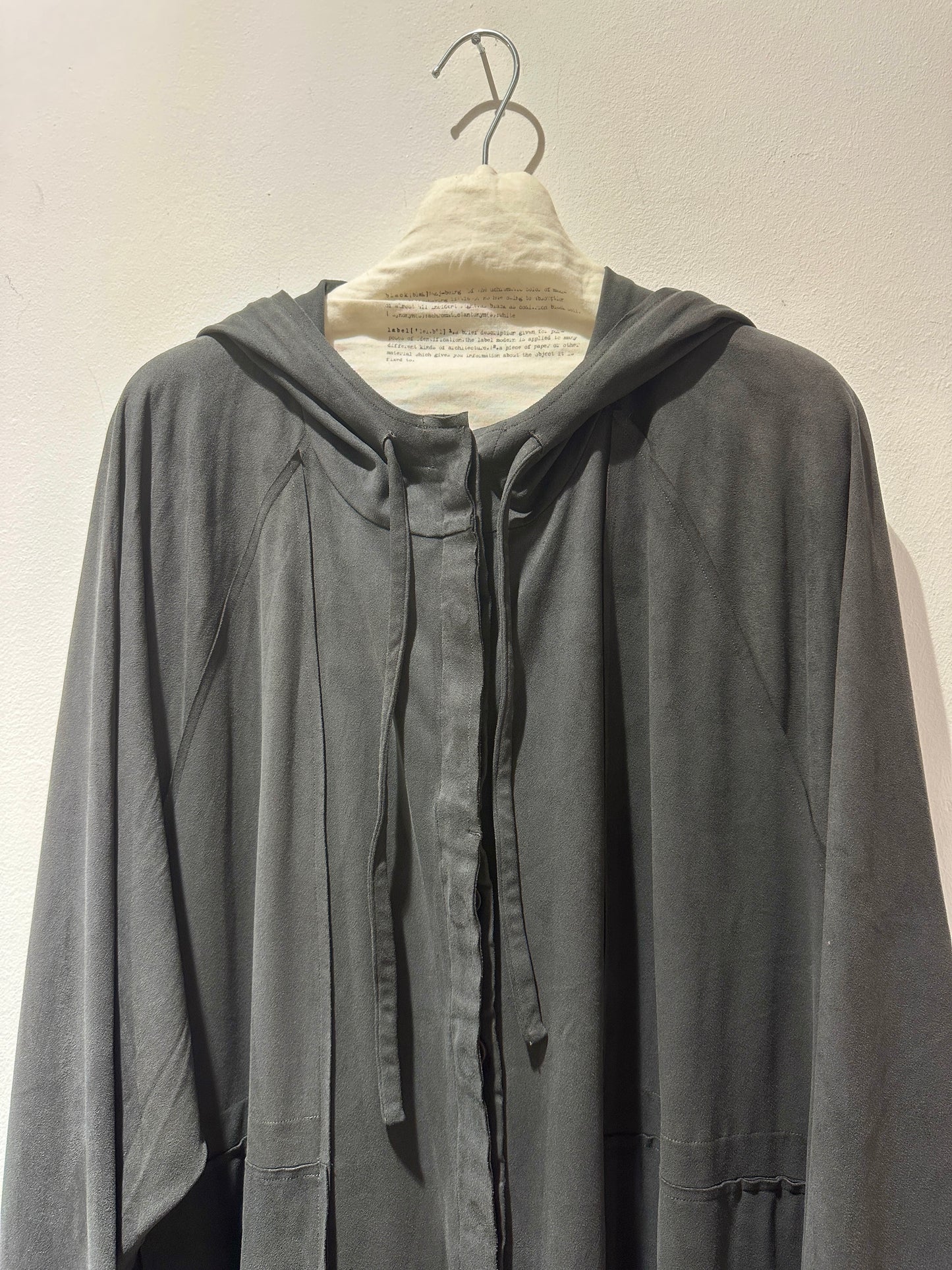 RUNDHOLZ - Spolverino in cupro, Grey