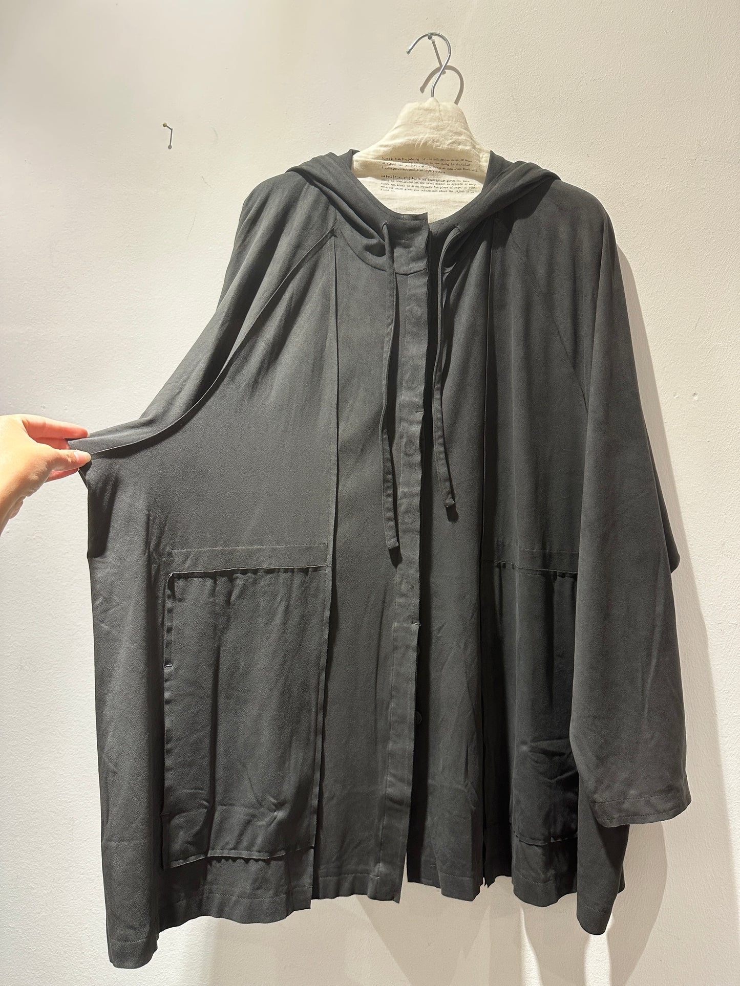 RUNDHOLZ - Spolverino in cupro, Grey