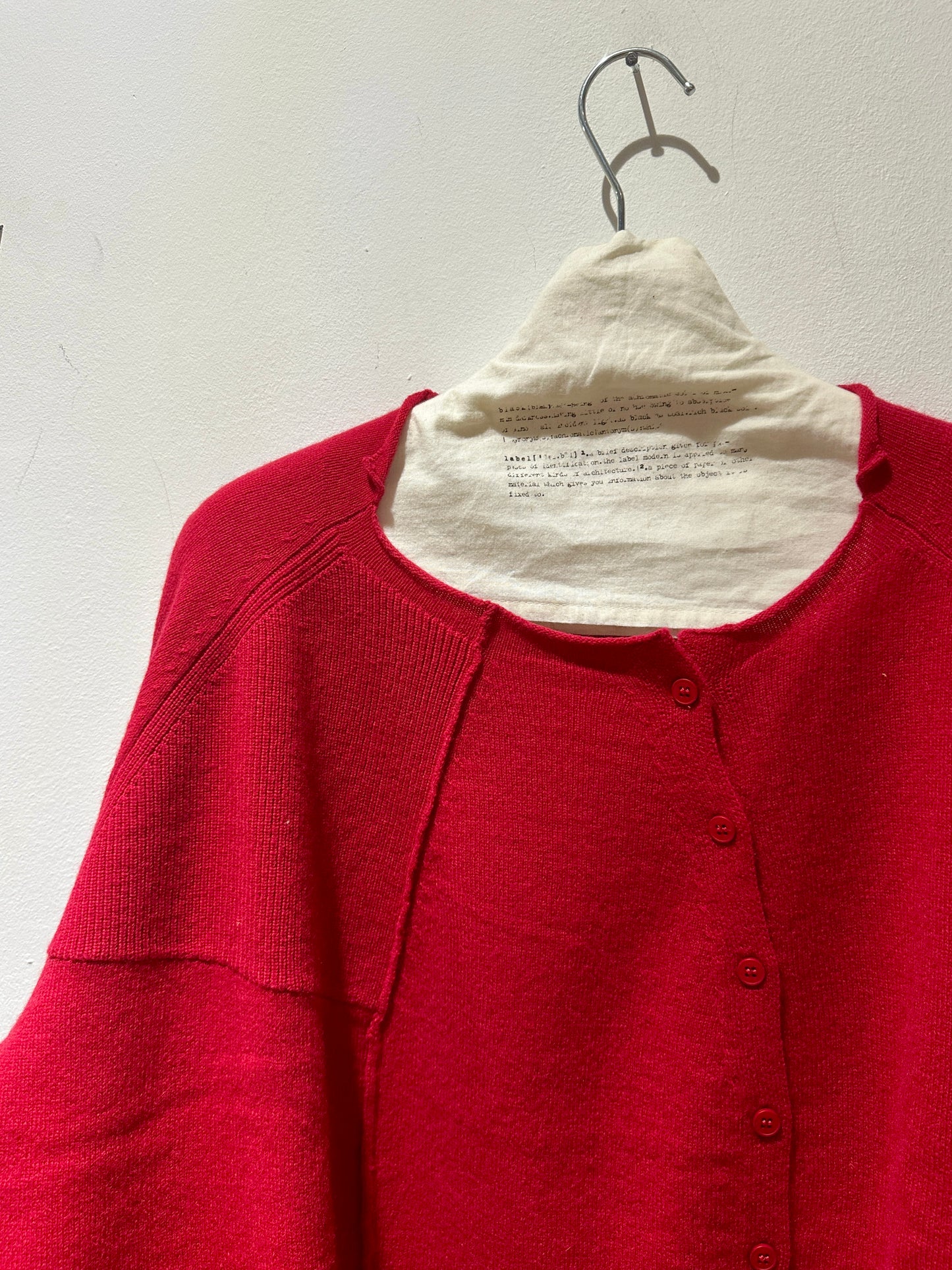 RUNDHOLZ - Cardigan over misto lana, Red