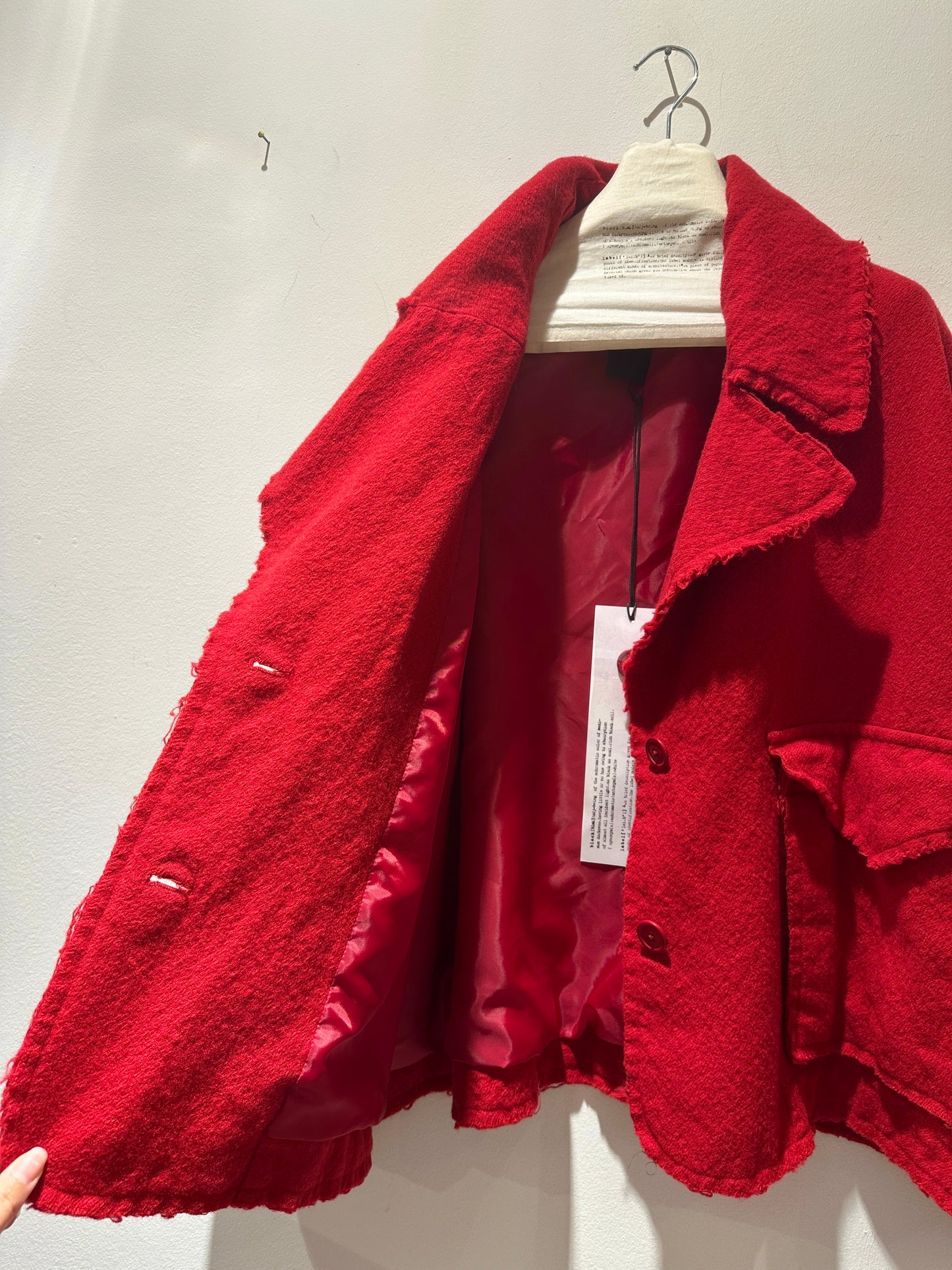 RUNDHOLZ - Cappotto corto in lana, Red