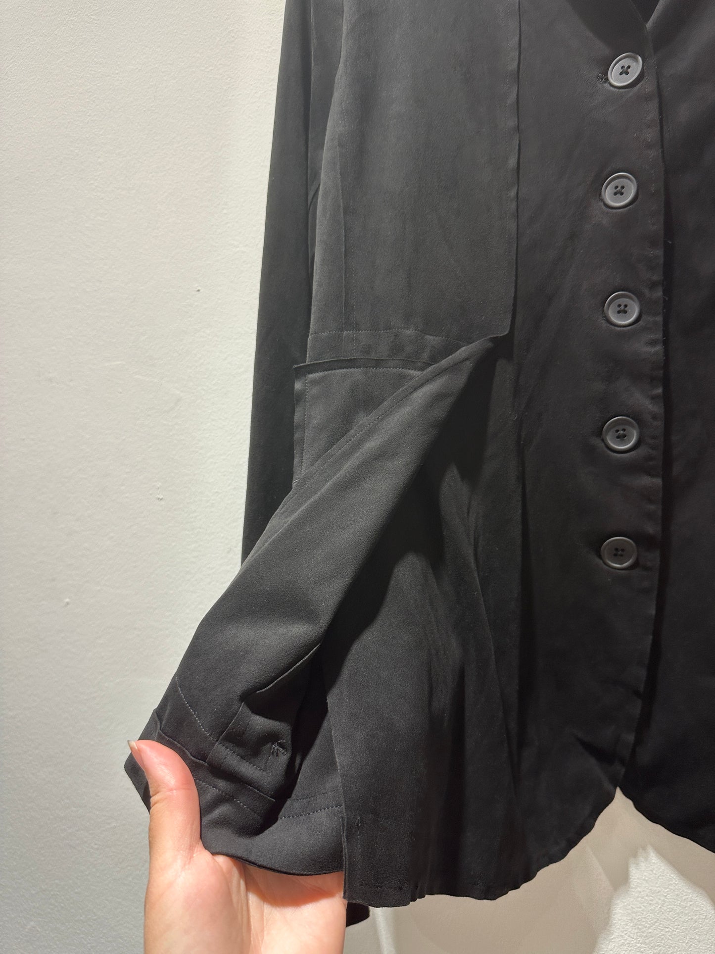 RUNDHOLZ - Giacca in cupro, Black