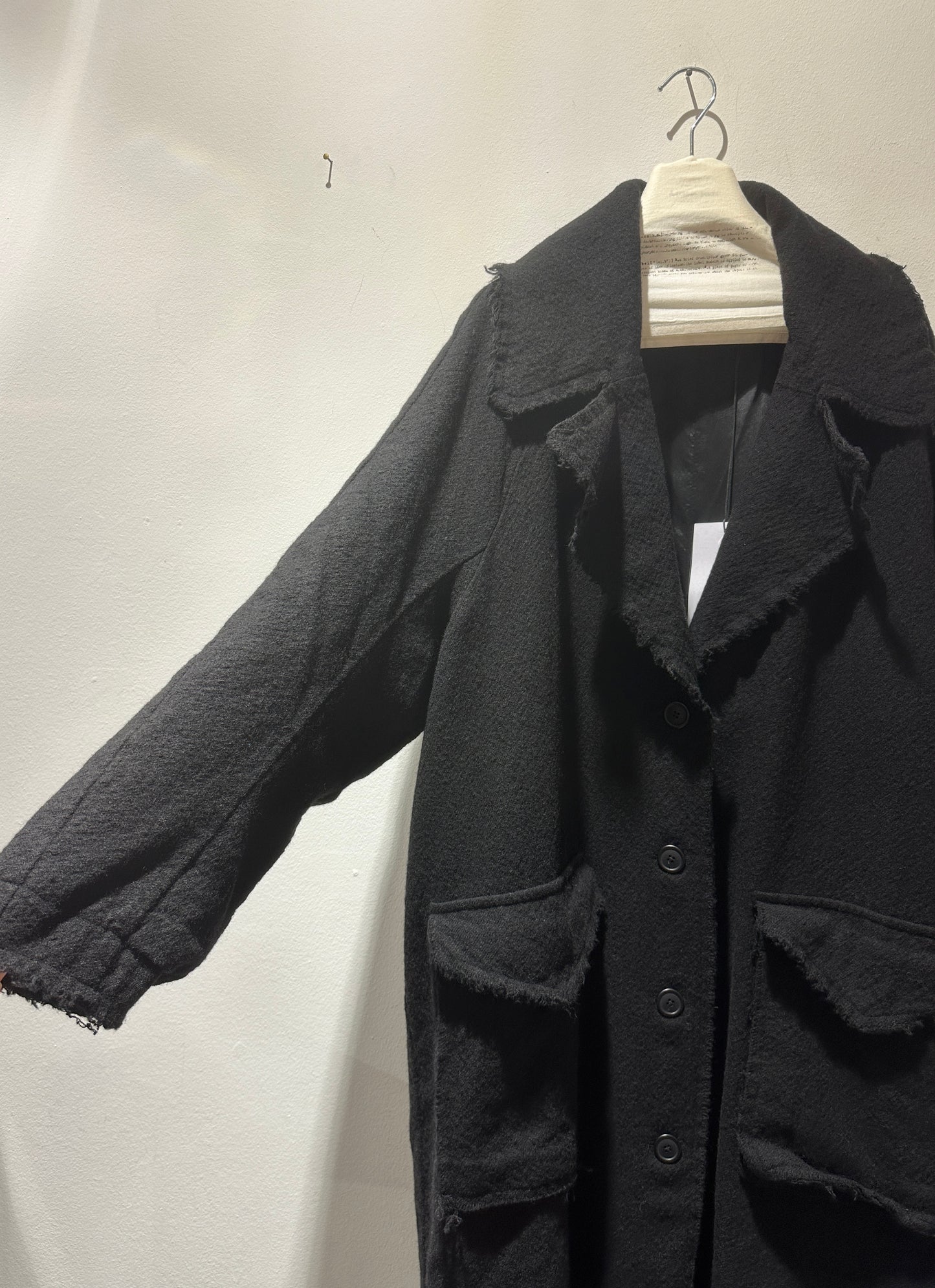 RUNDHOLZ - Cappotto lungo in lana, Black