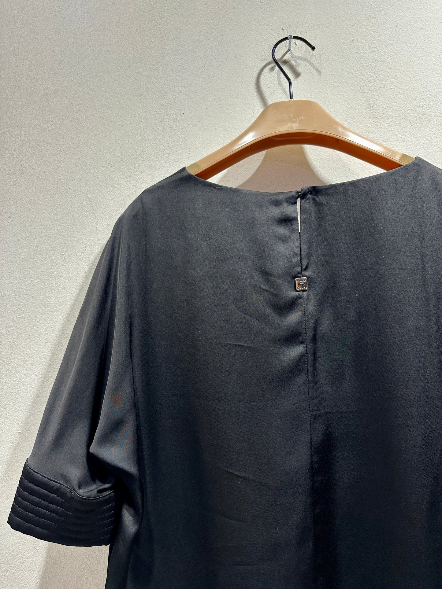 MANILA GRACE - Blusa con impunture, Nero