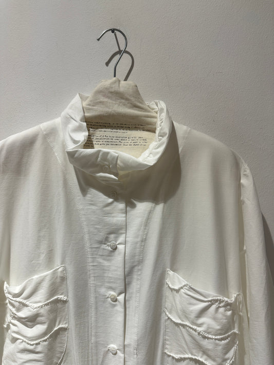 MANESERA - Camicia ricamata, Bianco