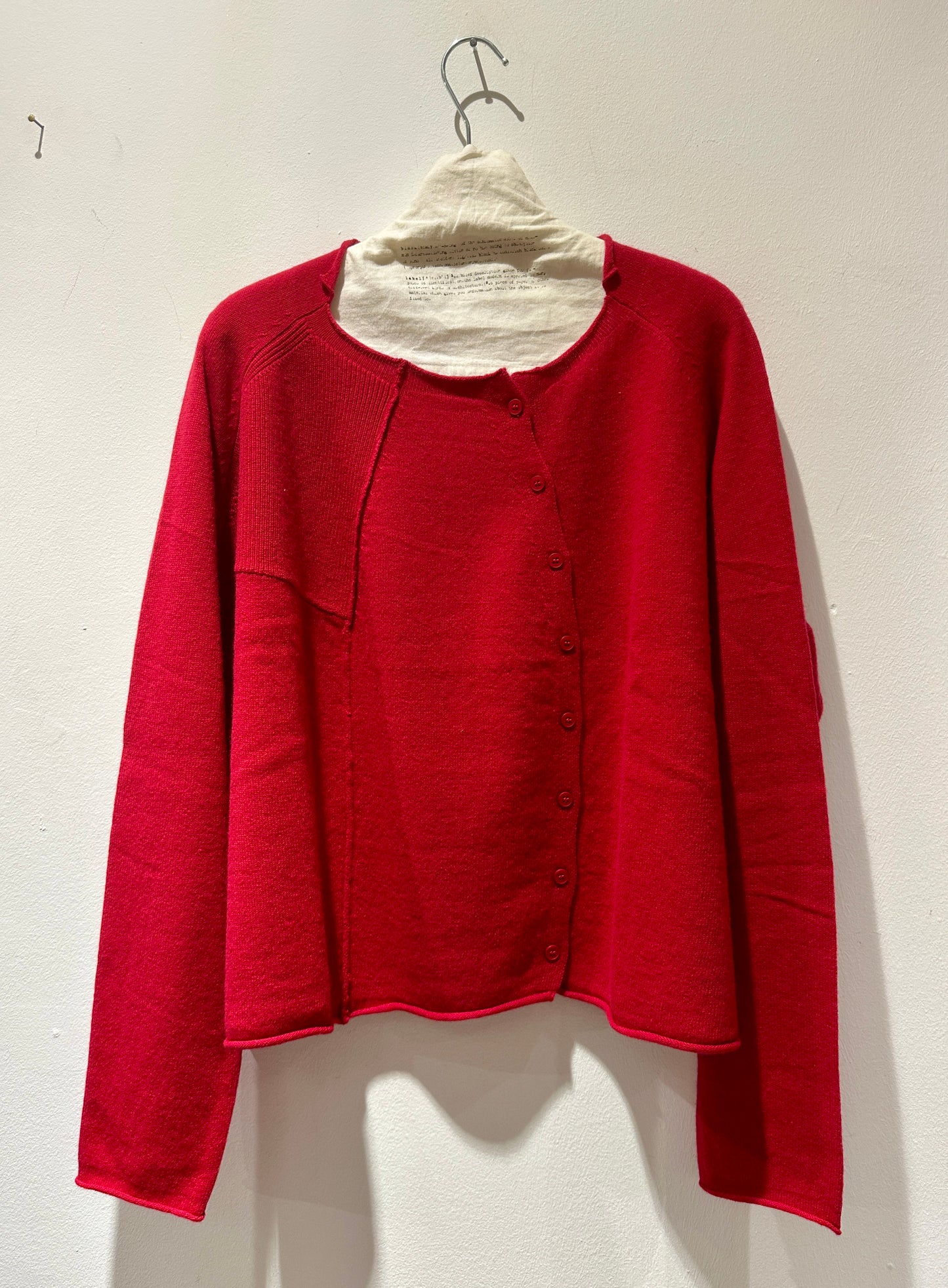 RUNDHOLZ - Cardigan over misto lana, Red