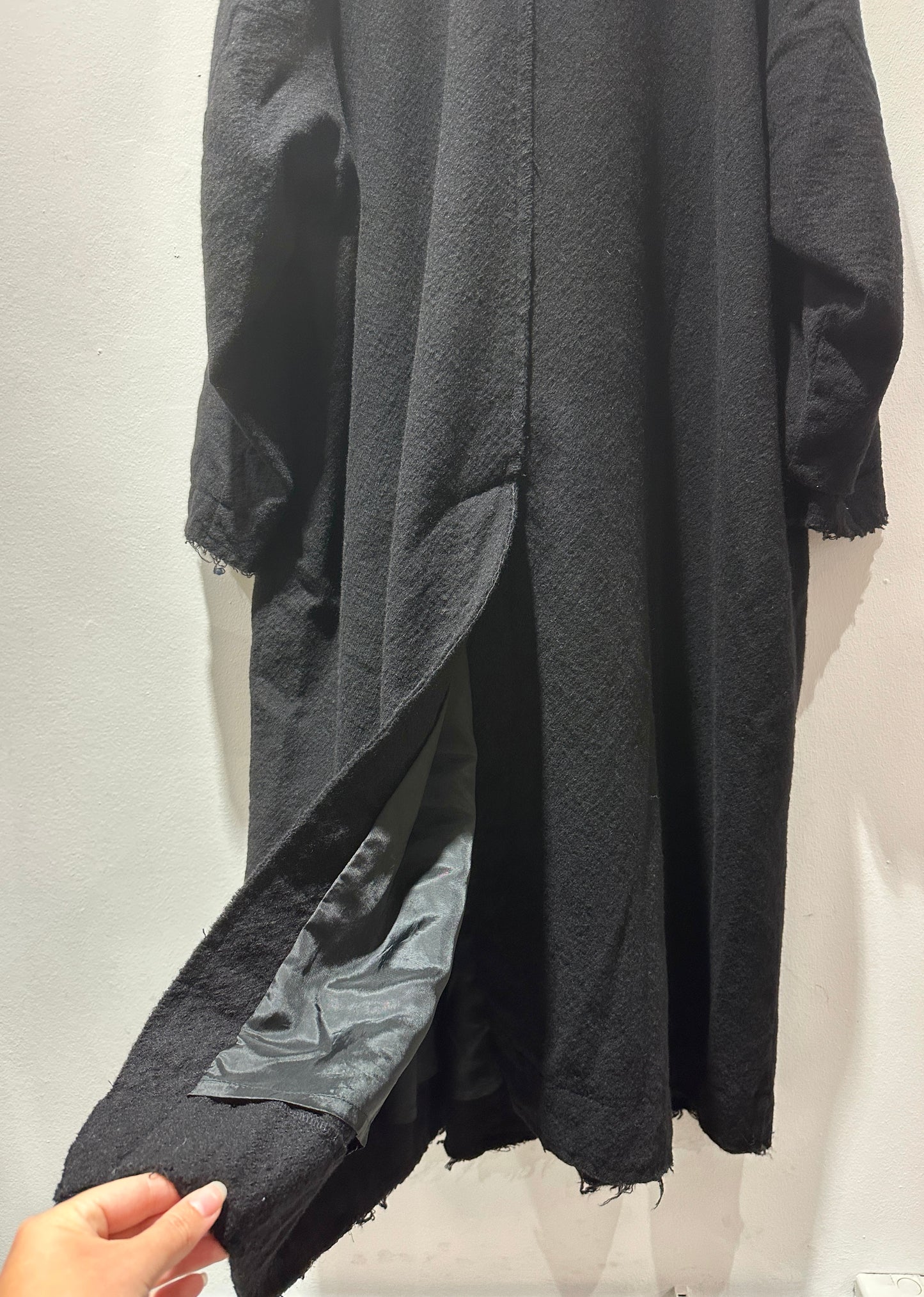 RUNDHOLZ - Cappotto lungo in lana, Black