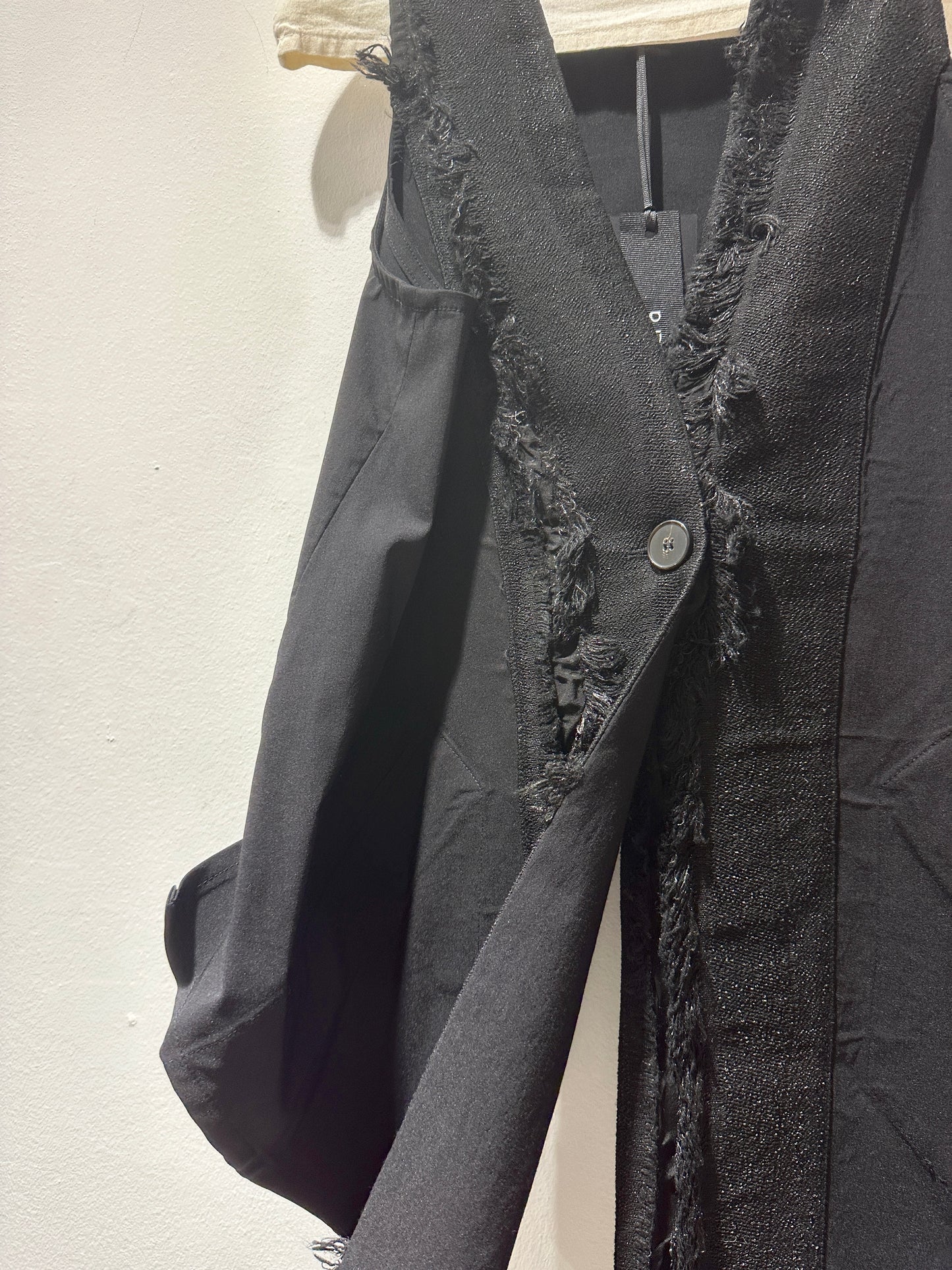 MANESERA - Gilet Fil Coupè, Nero