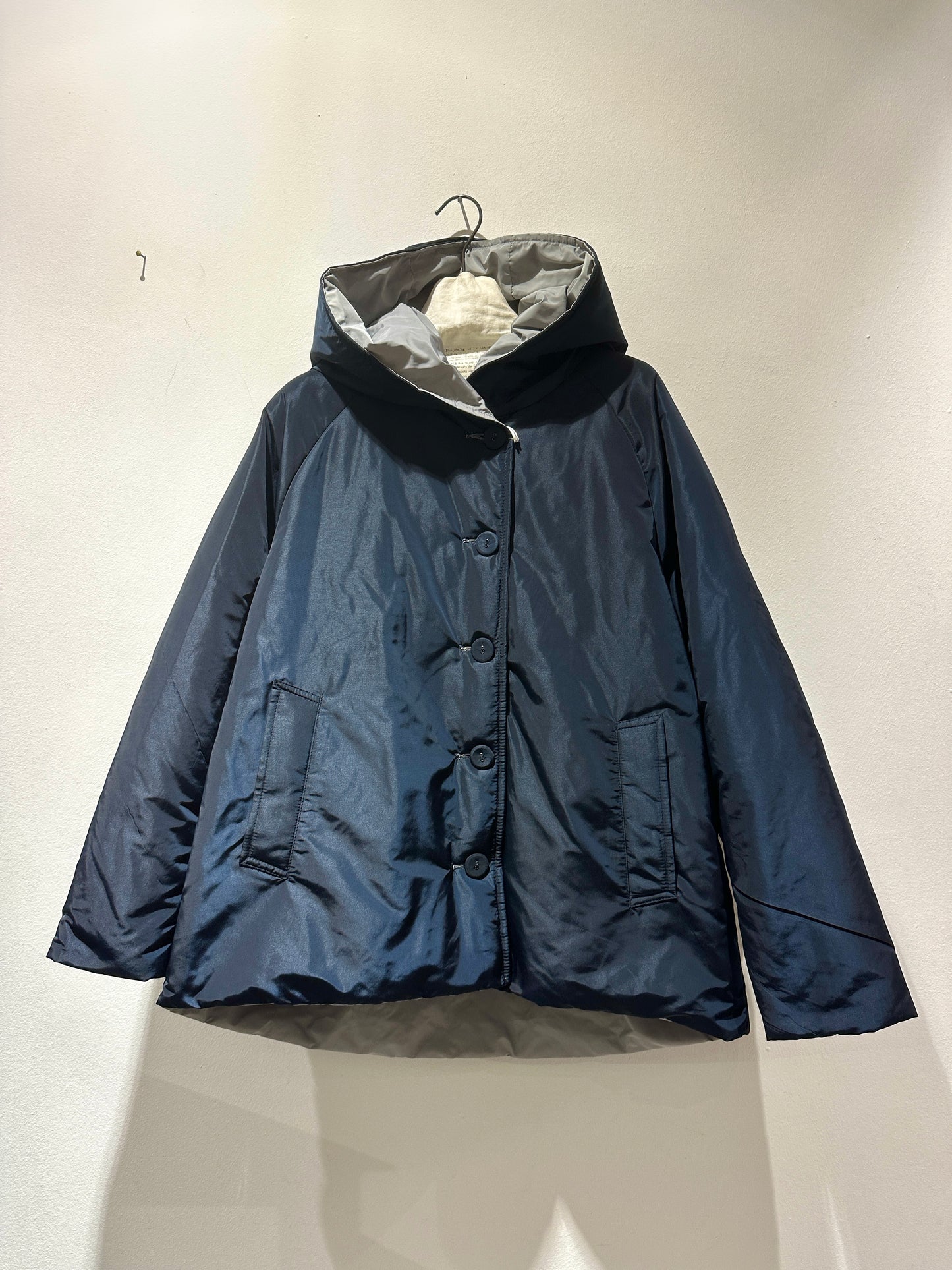 ThiPo - Giacca reversibile, Blu/Ghiaccio