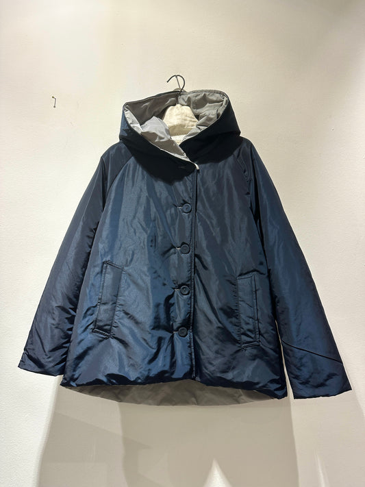 ThiPo - Giacca reversibile, Blu/Ghiaccio