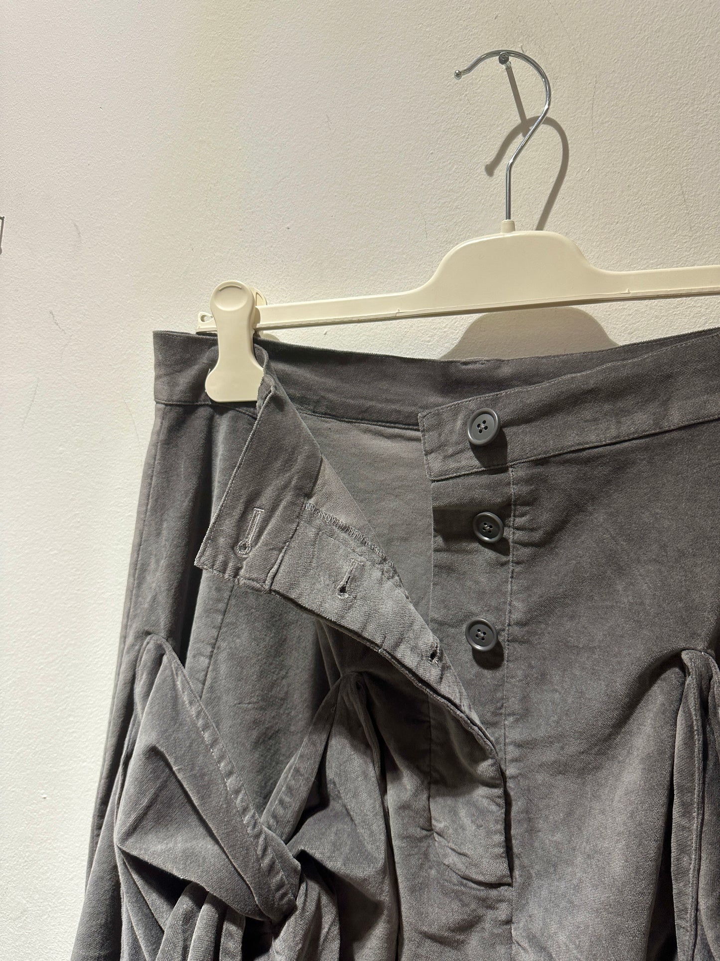 RUNDHOLZ - Gonna fiocco in velluto, Grey