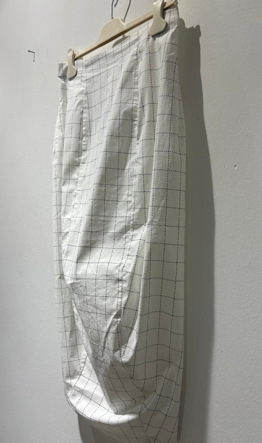 RUNDHOLZ - Gonna tubino, Offwhite Check