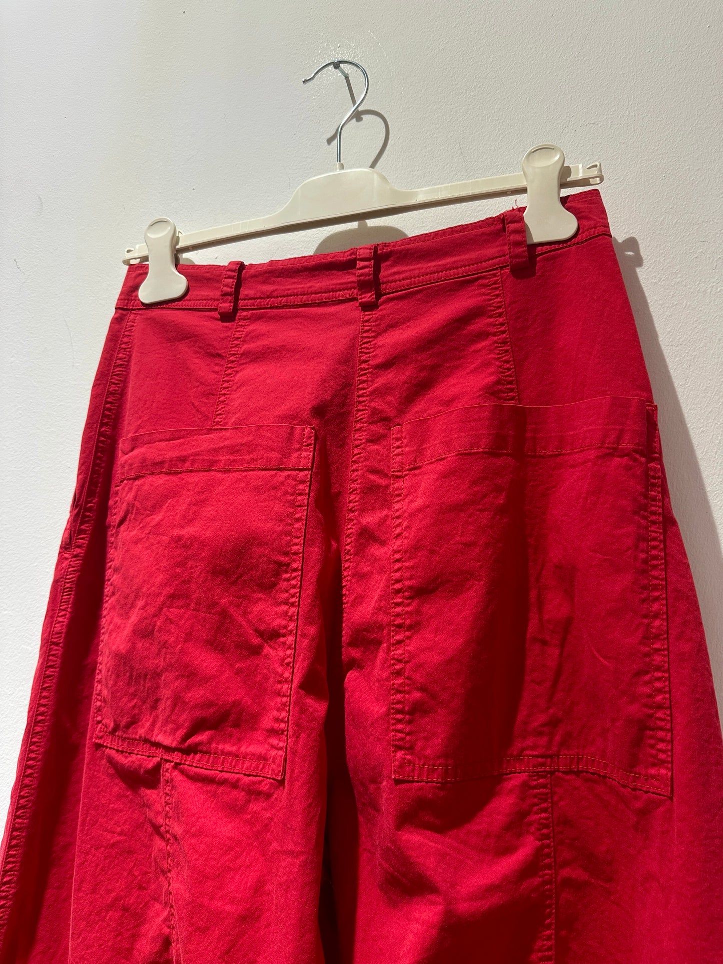 RUNDHOLZ - Pantalone gamba ampia, Red