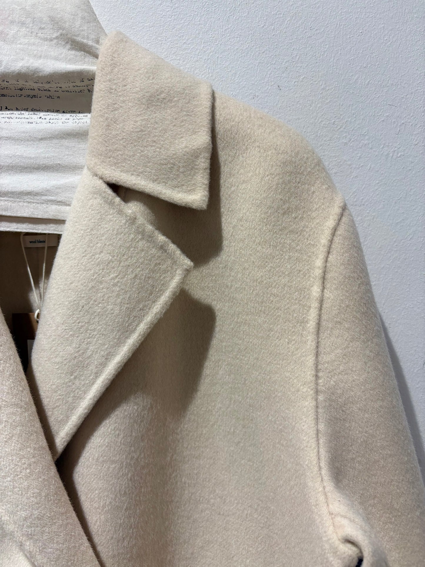 YERSE - Caban misto lana, Ecru