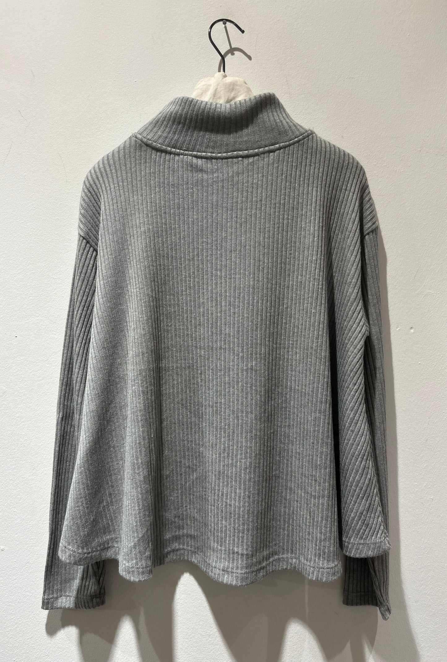 ThiPo - Dolcevita a costine, Grigio