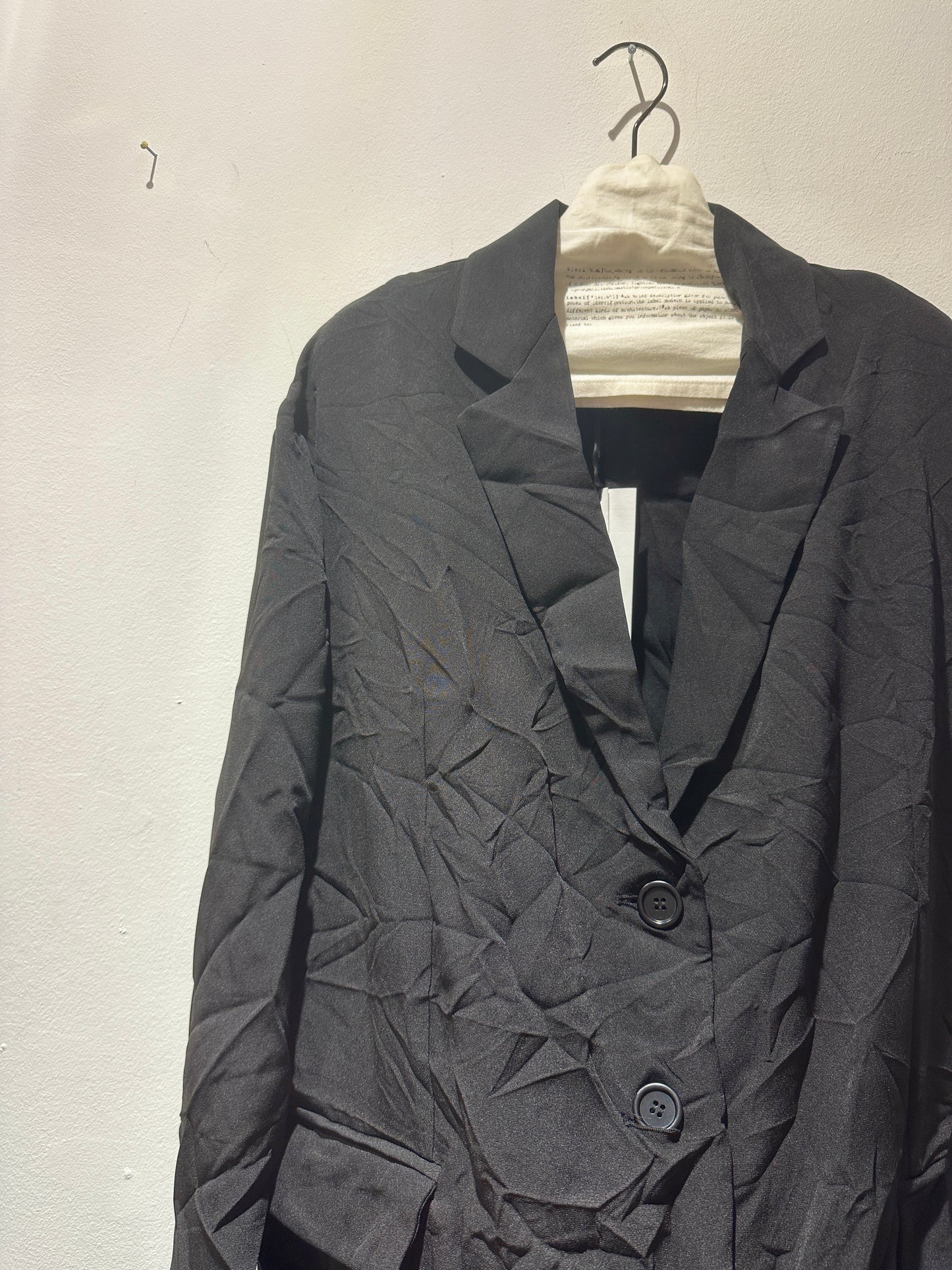 JM Design - Giacca over stropicciata, Nero