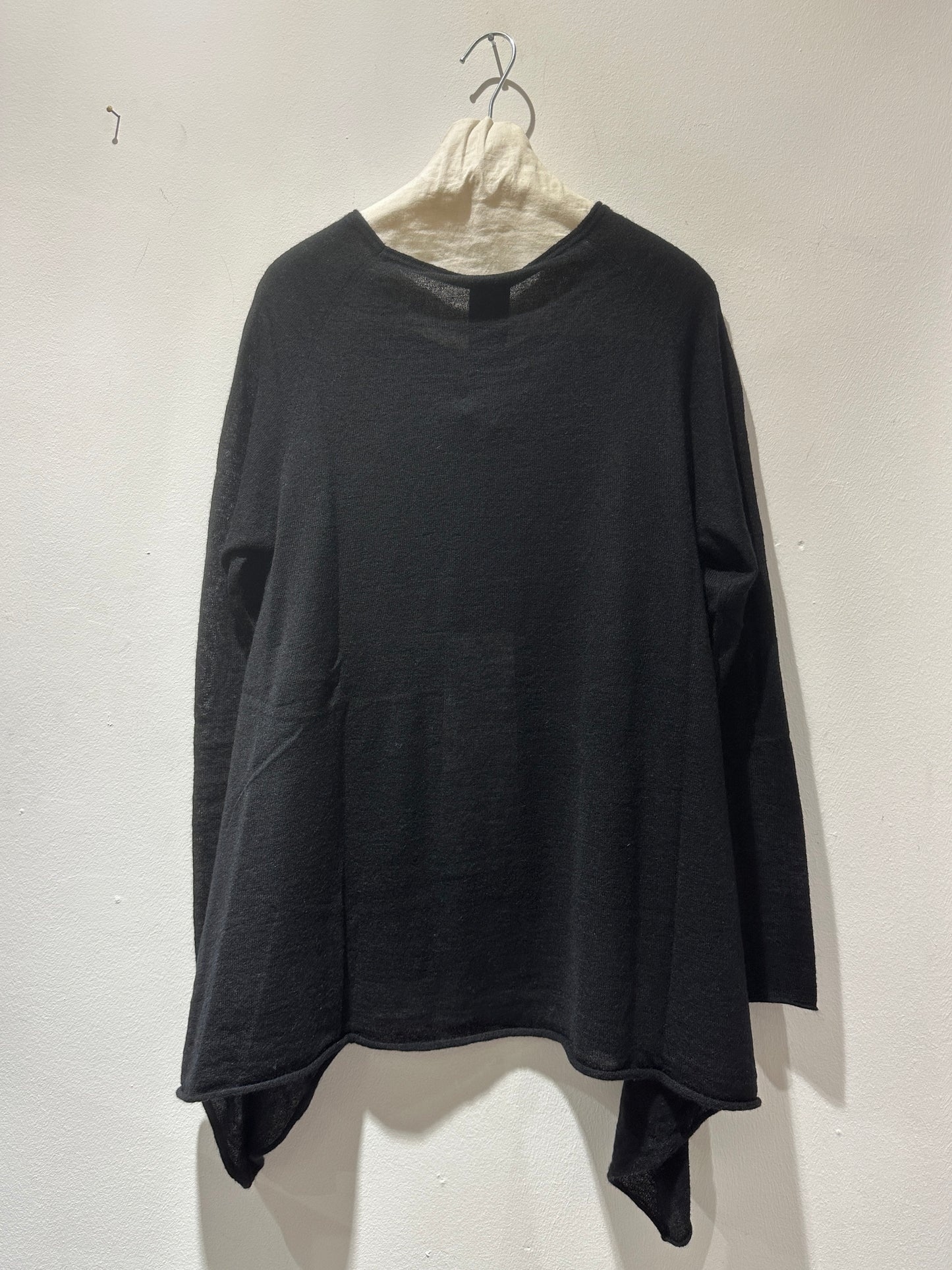 RUNDHOLZ - Maglia svasata misto lana, Black