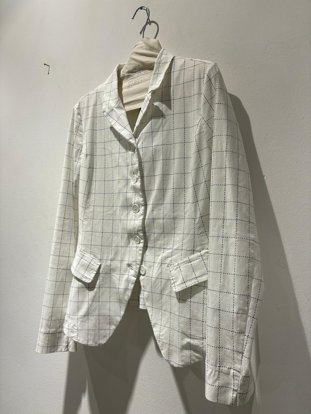 RUNDHOLZ - Giacca con bottoni, Offwhite Check