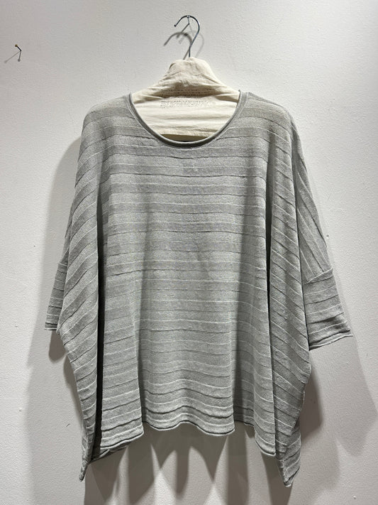 RUNDHOLZ - Maglia manica 3/4, Grey