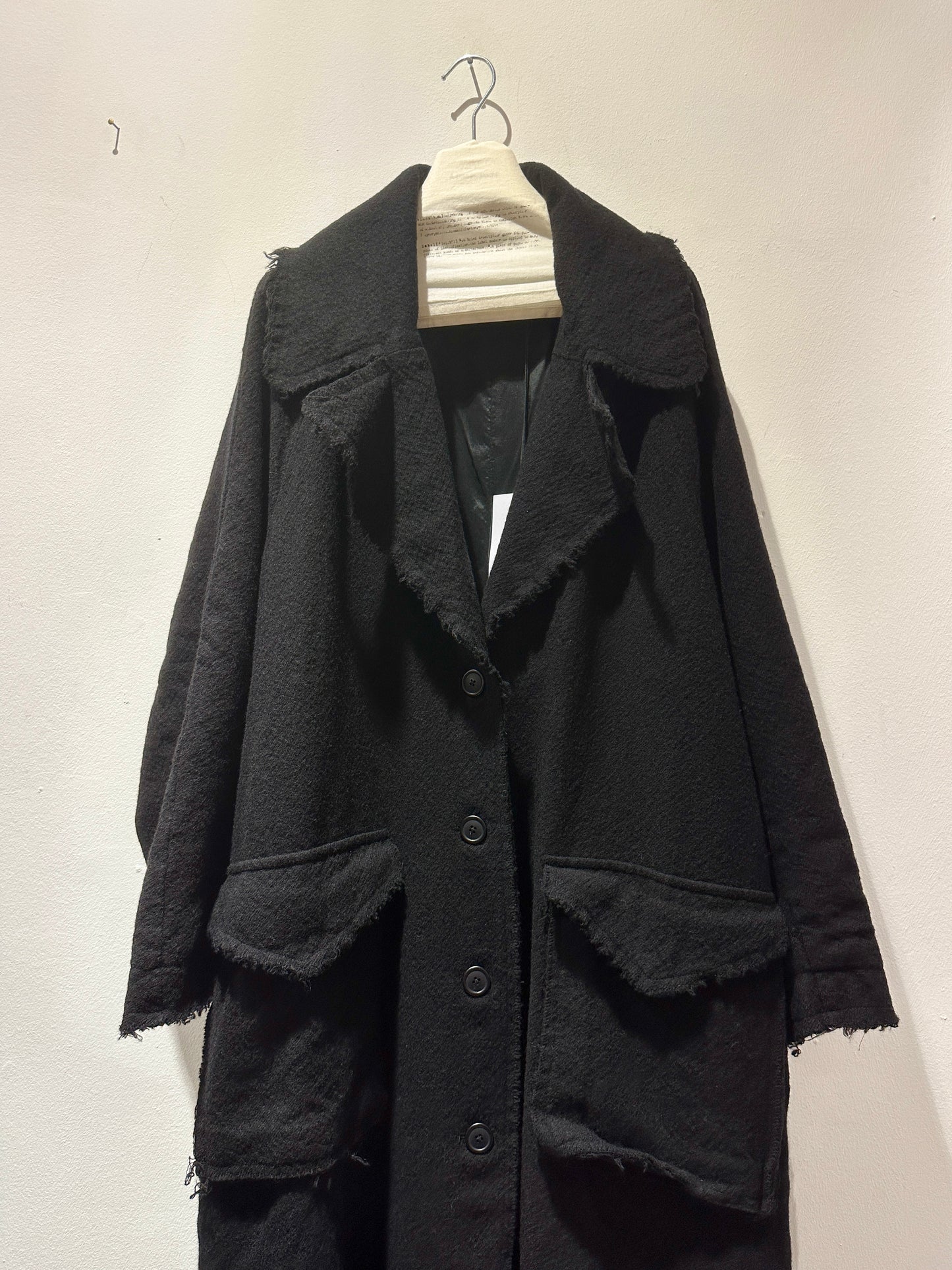 RUNDHOLZ - Cappotto lungo in lana, Black