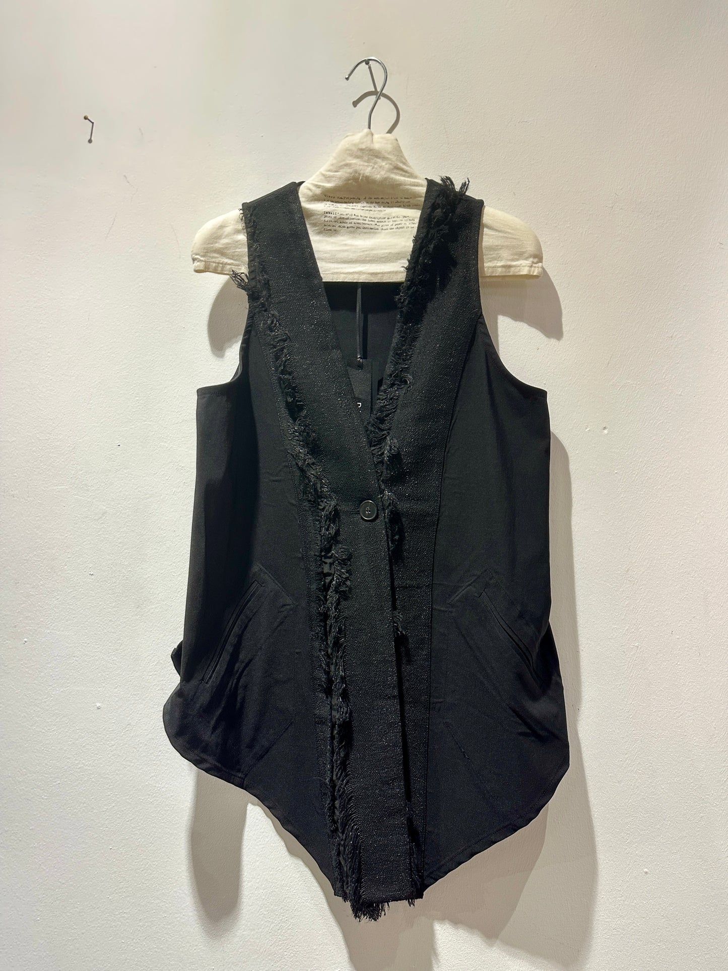 MANESERA - Gilet Fil Coupè, Nero