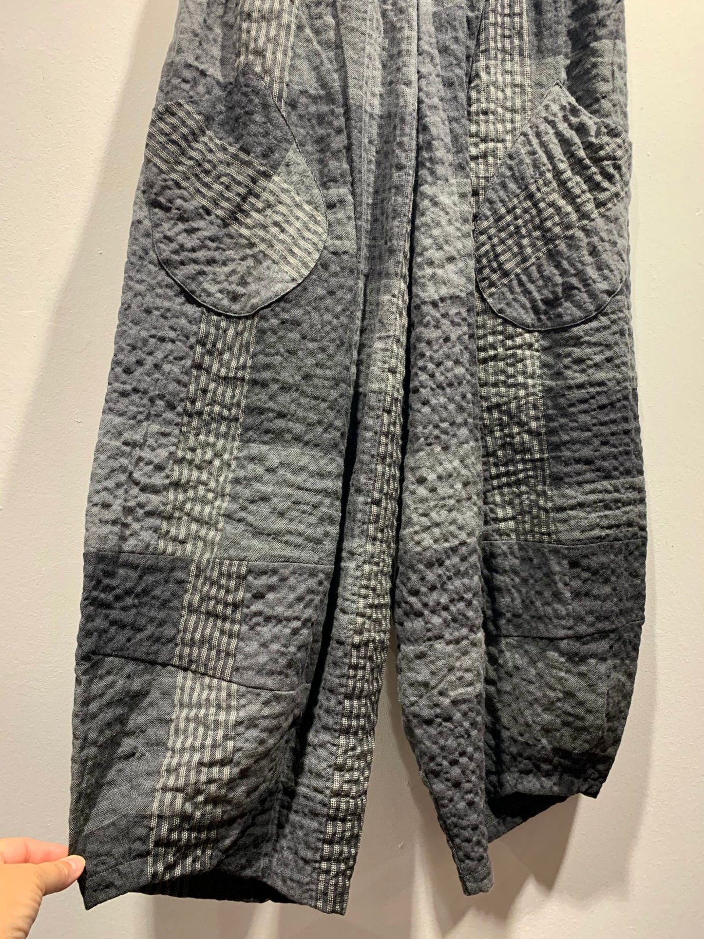 MAMA B - Pantalone Pace S, Check Antracite