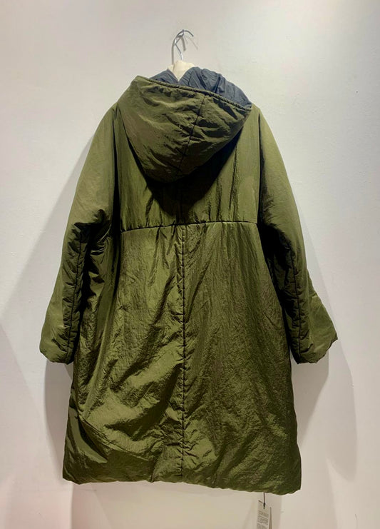 KIMONORAIN - Piumino Parka reversibile, Verde