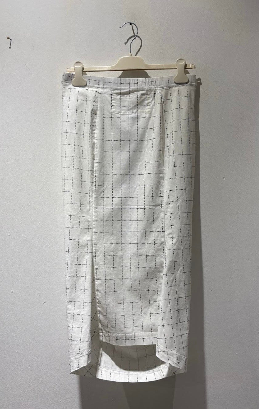 RUNDHOLZ - Gonna tubino, Offwhite Check