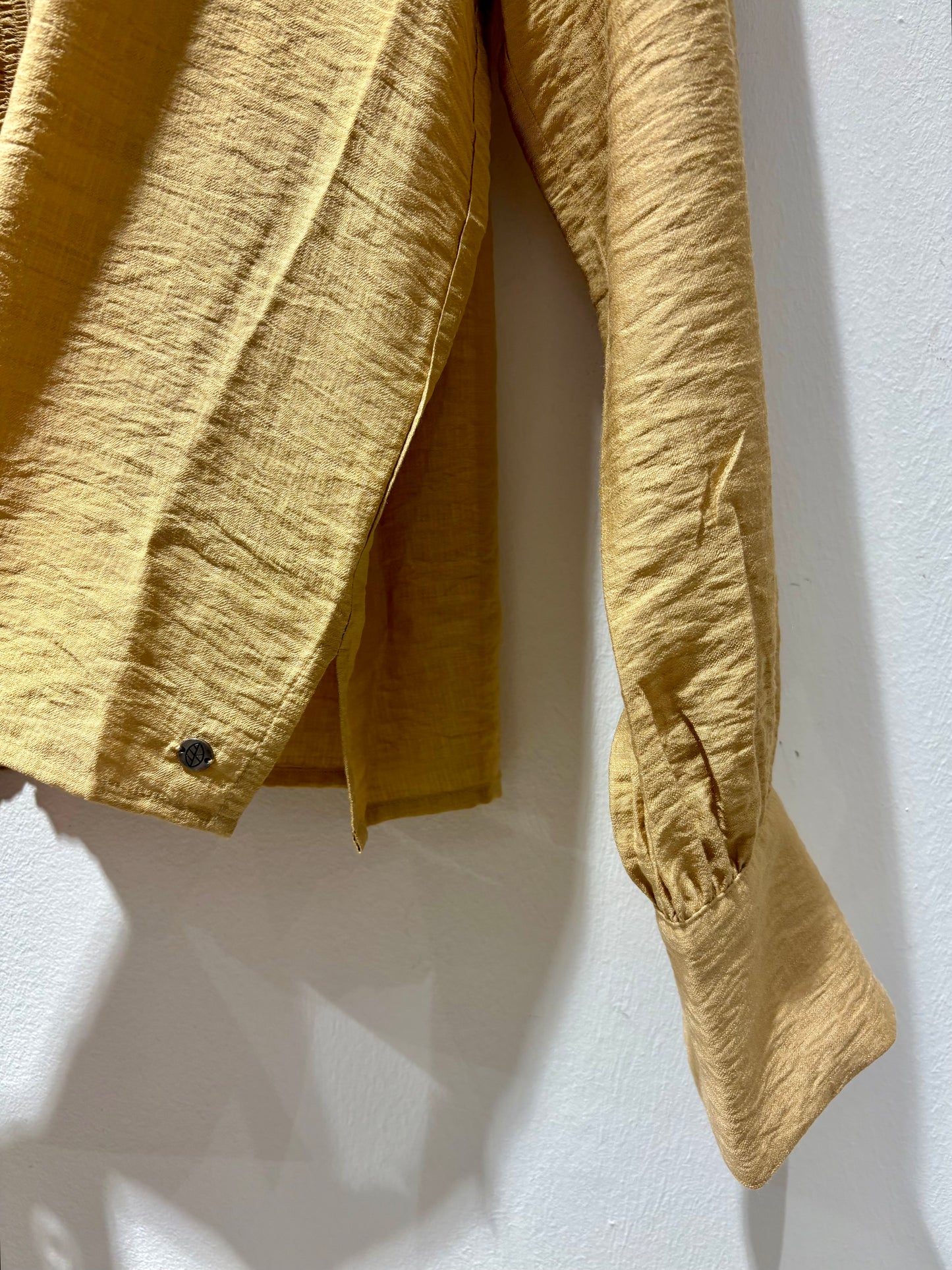 SURKANA - Camicia in viscosa con volant, Beige