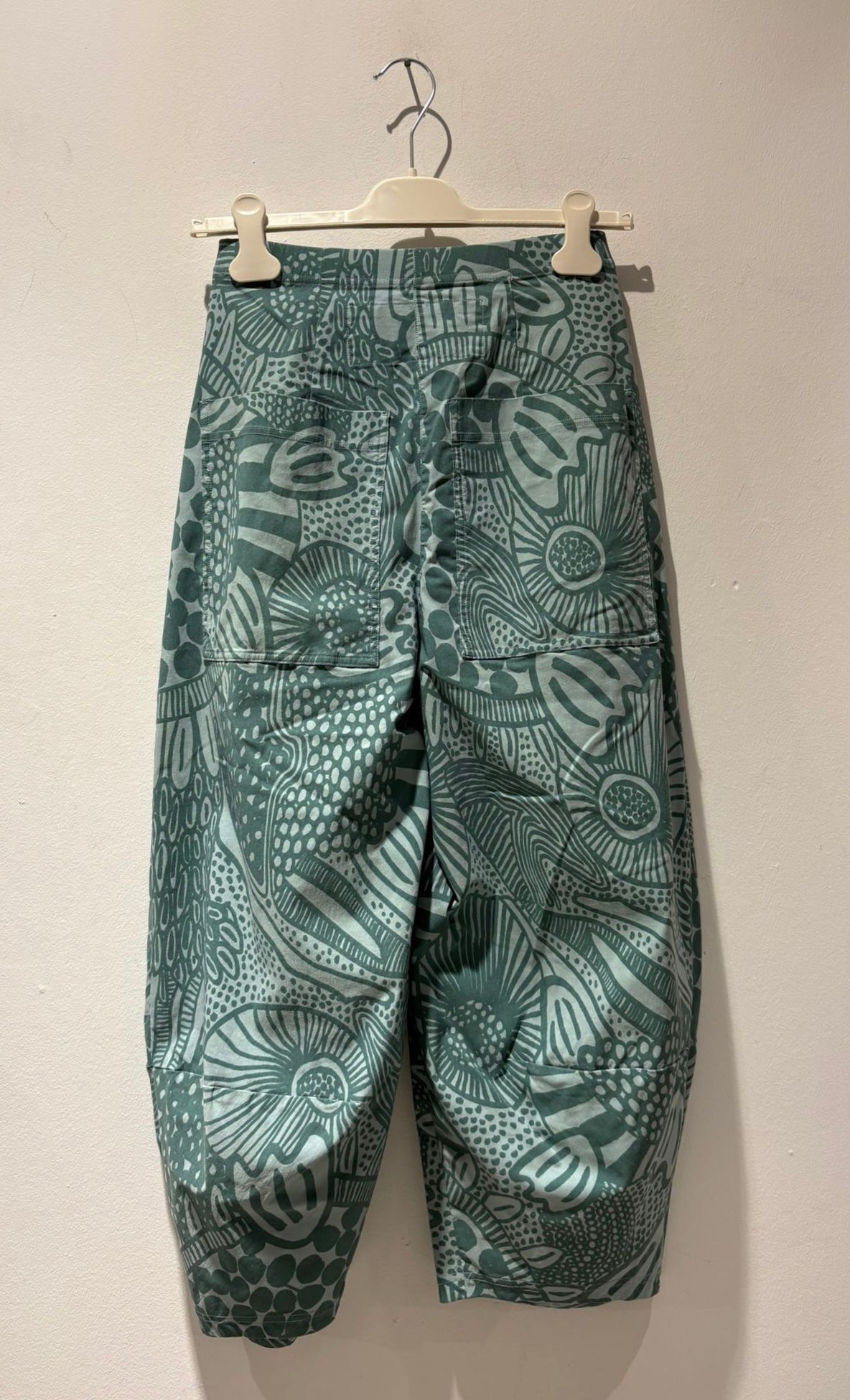 RUNDHOLZ - Pantalone balloon fantasia, Grass Print