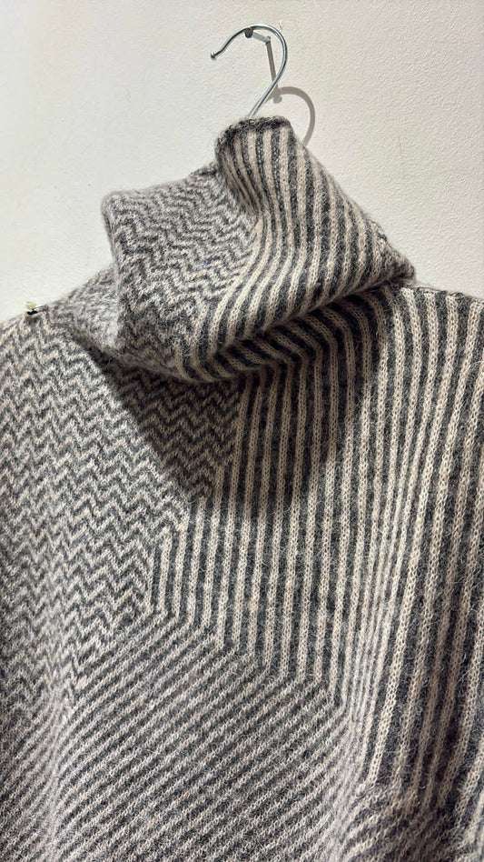 ALESSIA SANTI - Dolcevita morbido misto lana e alpaca, Grigio