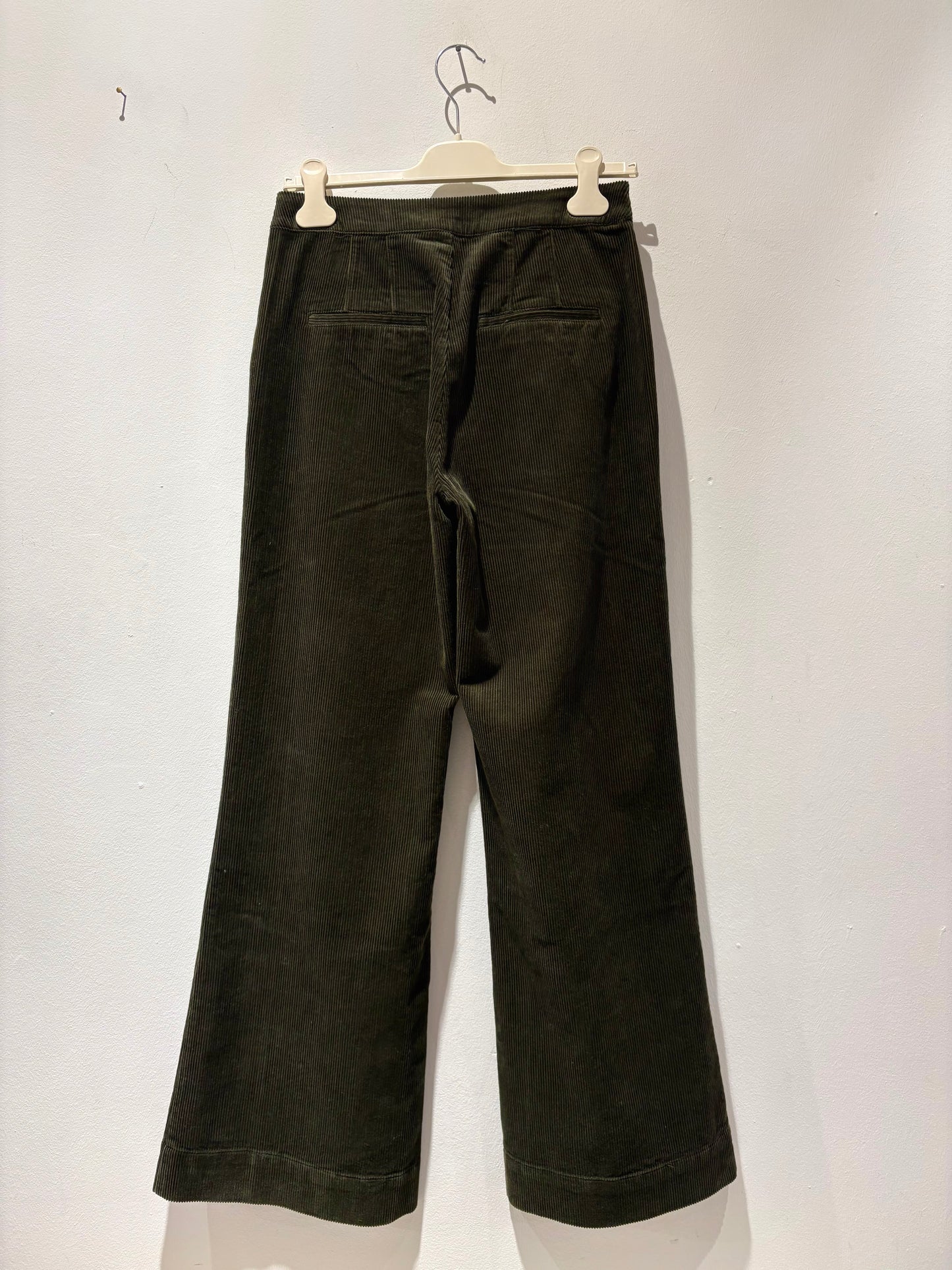 YERSE - Pantalone in velluto, Kaki