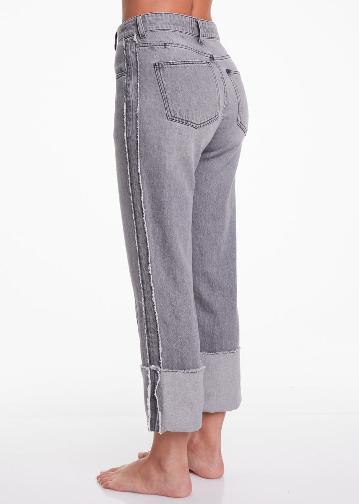 ALESSIA SANTI - Jeans con risvolto, grigio