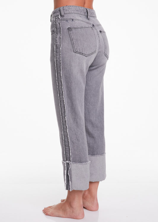 ALESSIA SANTI - Jeans con risvolto, grigio