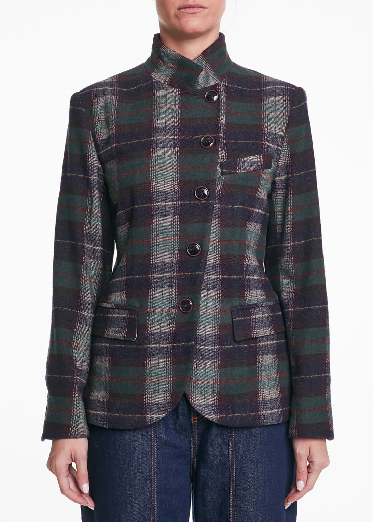 ALESSIA SANTI - Giacca fantasia scozzese