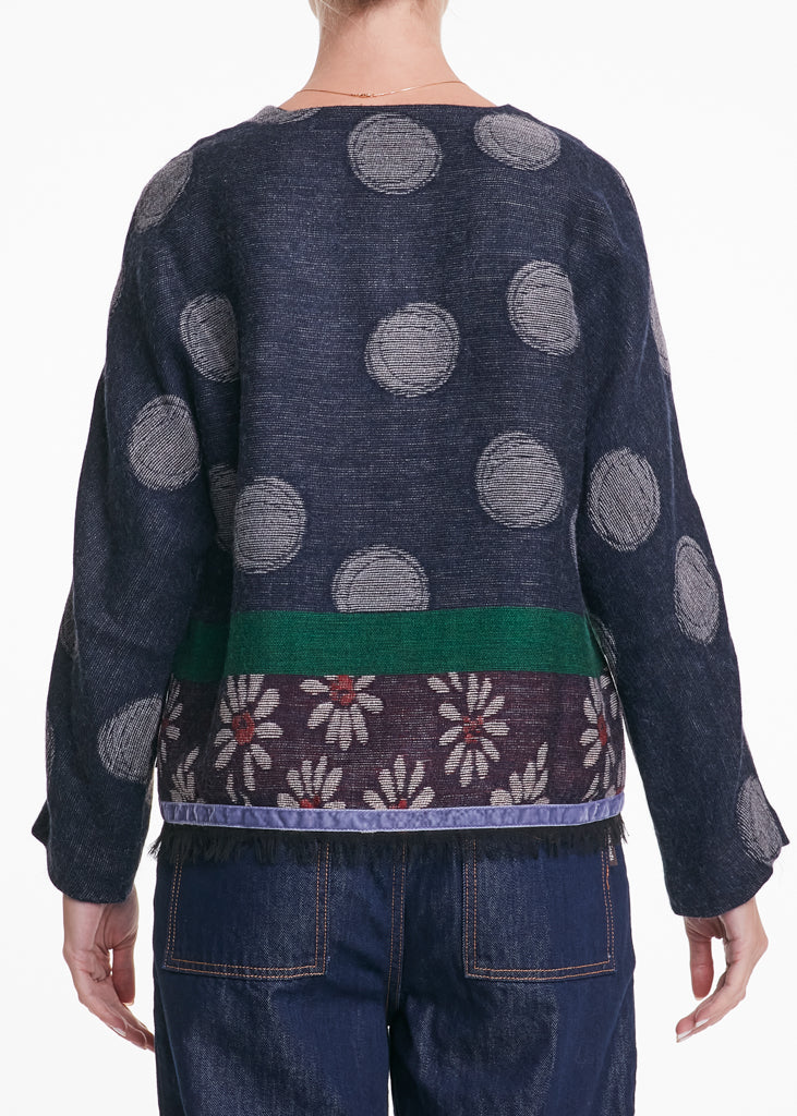 ALESSIA SANTI - Giacca fantasia, Blu