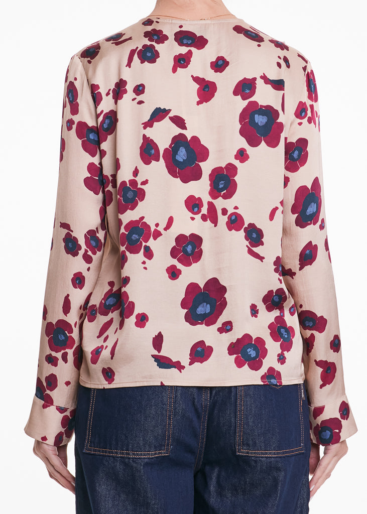 ALESSIA SANTI - Blusa fantasia floreale in viscosa