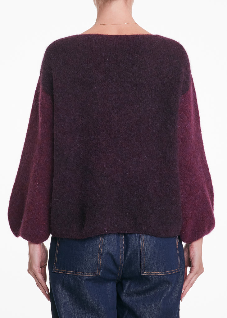 ALESSIA SANTI - Maglia stampa floreale, Bordeaux