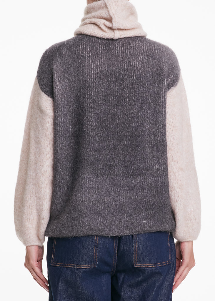 ALESSIA SANTI - Dolcevita misto lana e alpaca, Crema