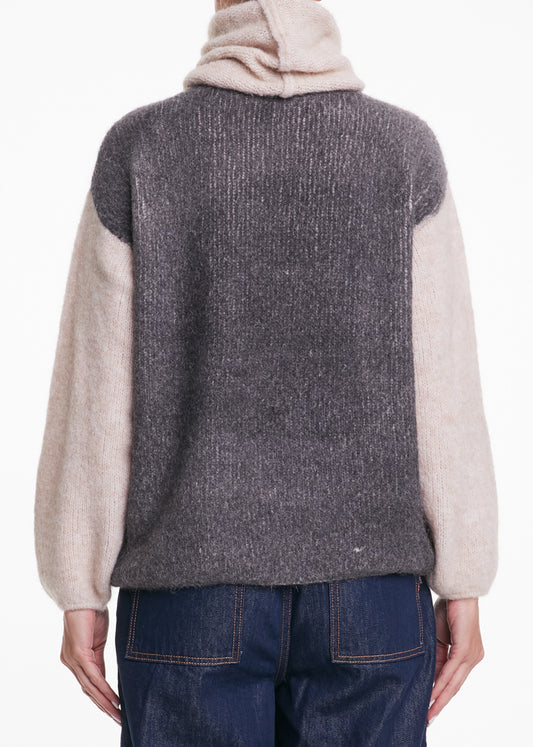 ALESSIA SANTI - Dolcevita misto lana e alpaca, Crema